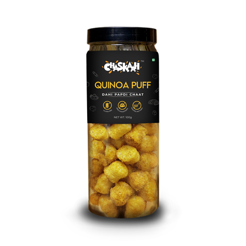 Chaskaah Dahi Papdi Chaat Quinoa Puff