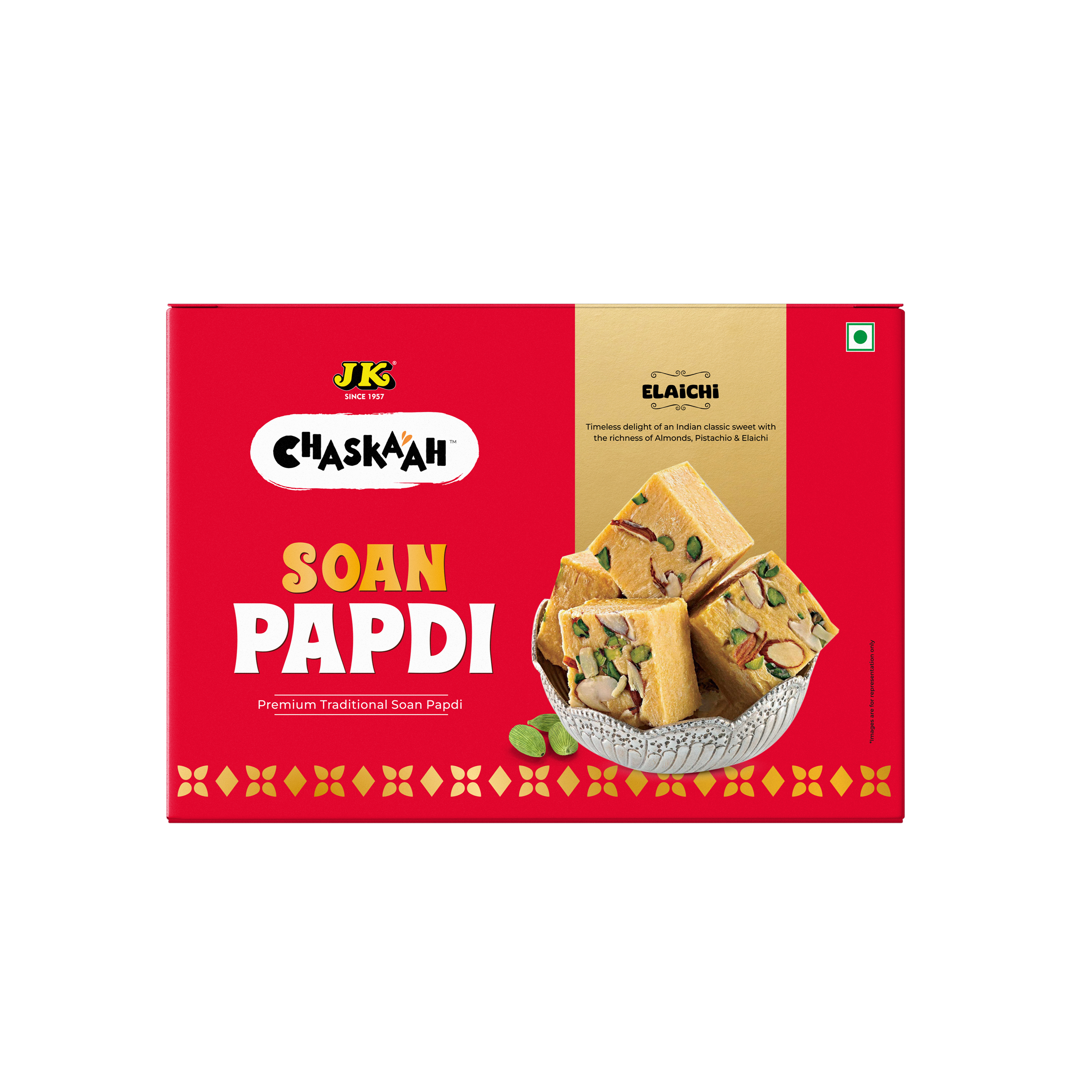 Chaskaah  Elaichi Traditional Soan Papdi 400G