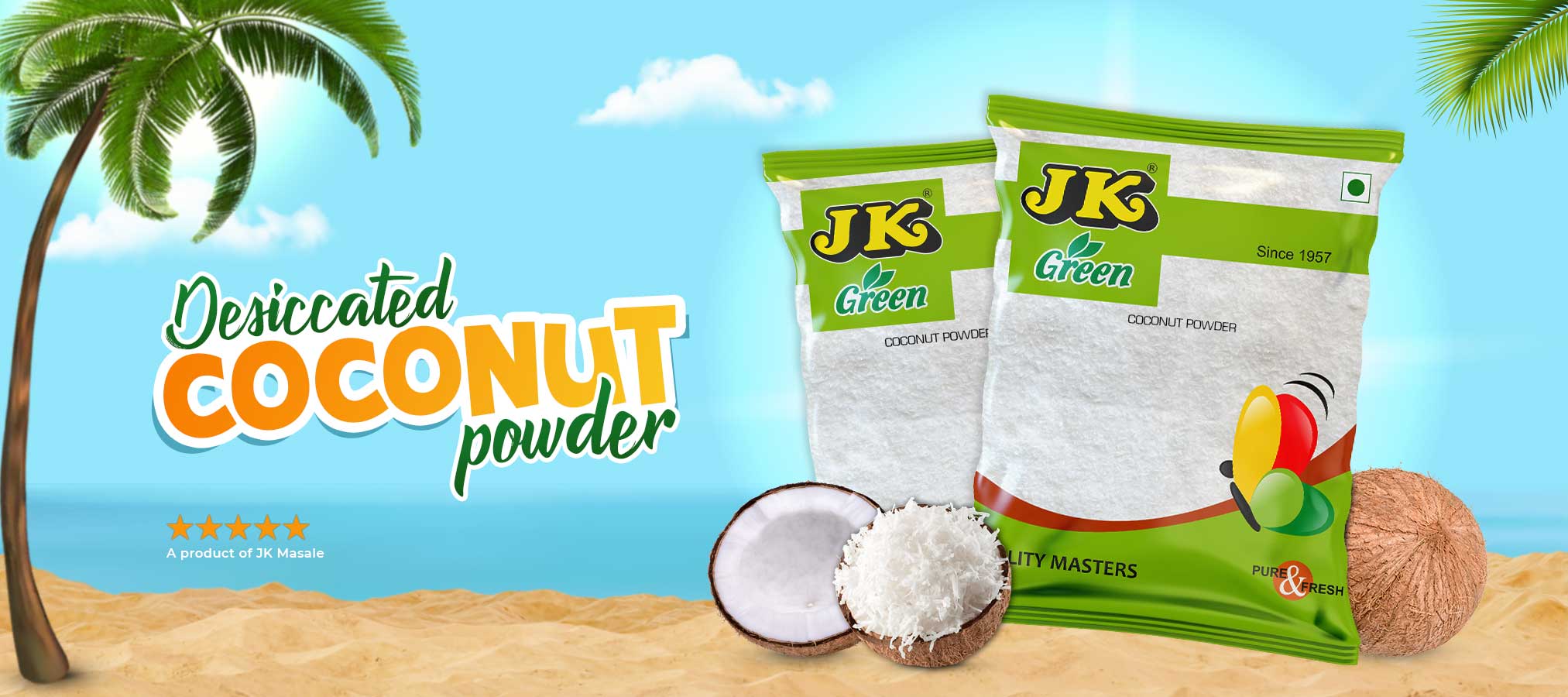 JK Dessicated Coconut Powder 100Gr